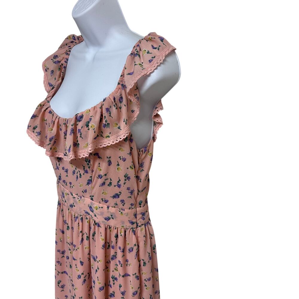 EUC Free the Roses Noa Floral Maxi Dress Romantic Cottagecore Size M - Picture 6 of 10